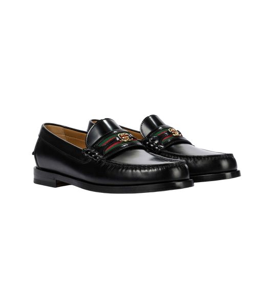 Gucci - Interlocking G leather loafers
