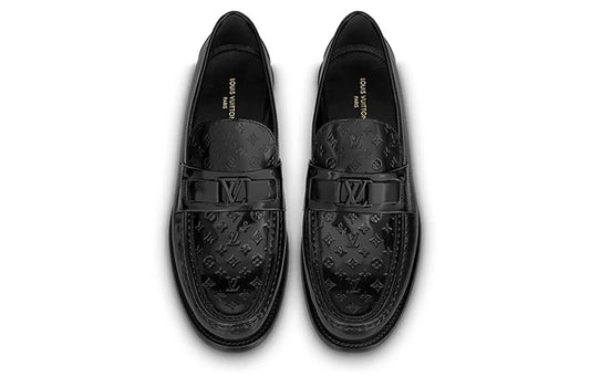 LV Major Loafers Black with Monogram