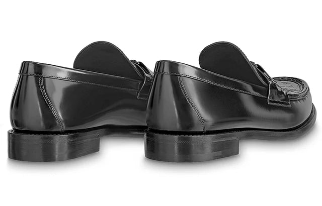 LV Major Loafers Black with Monogram