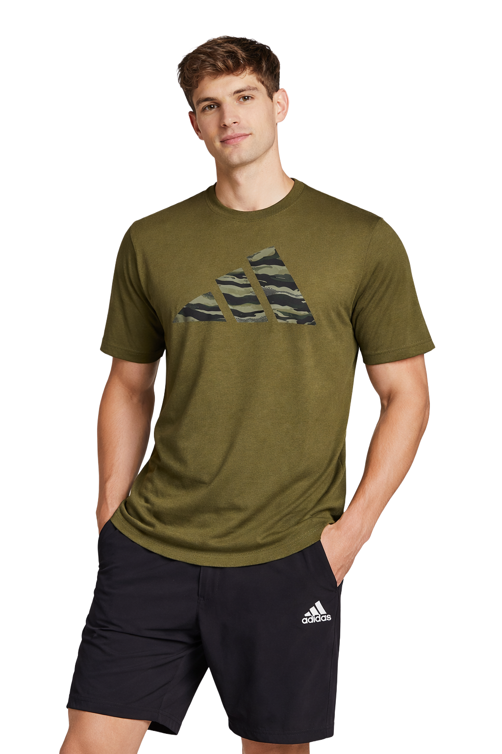 AD Codes Camo Graphic Tee Green