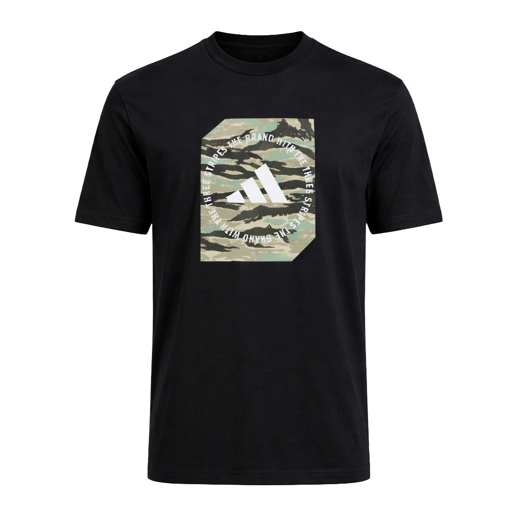 AD Camo Shape Graphic Tee Black