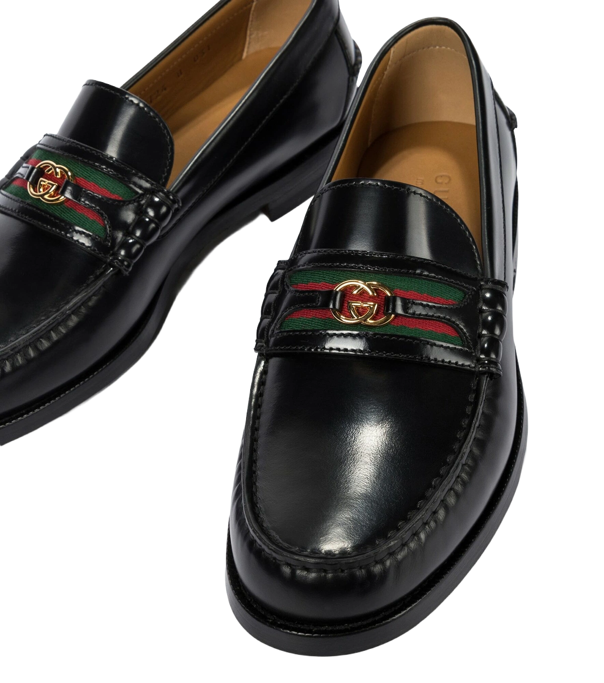 Gucci - Interlocking G leather loafers