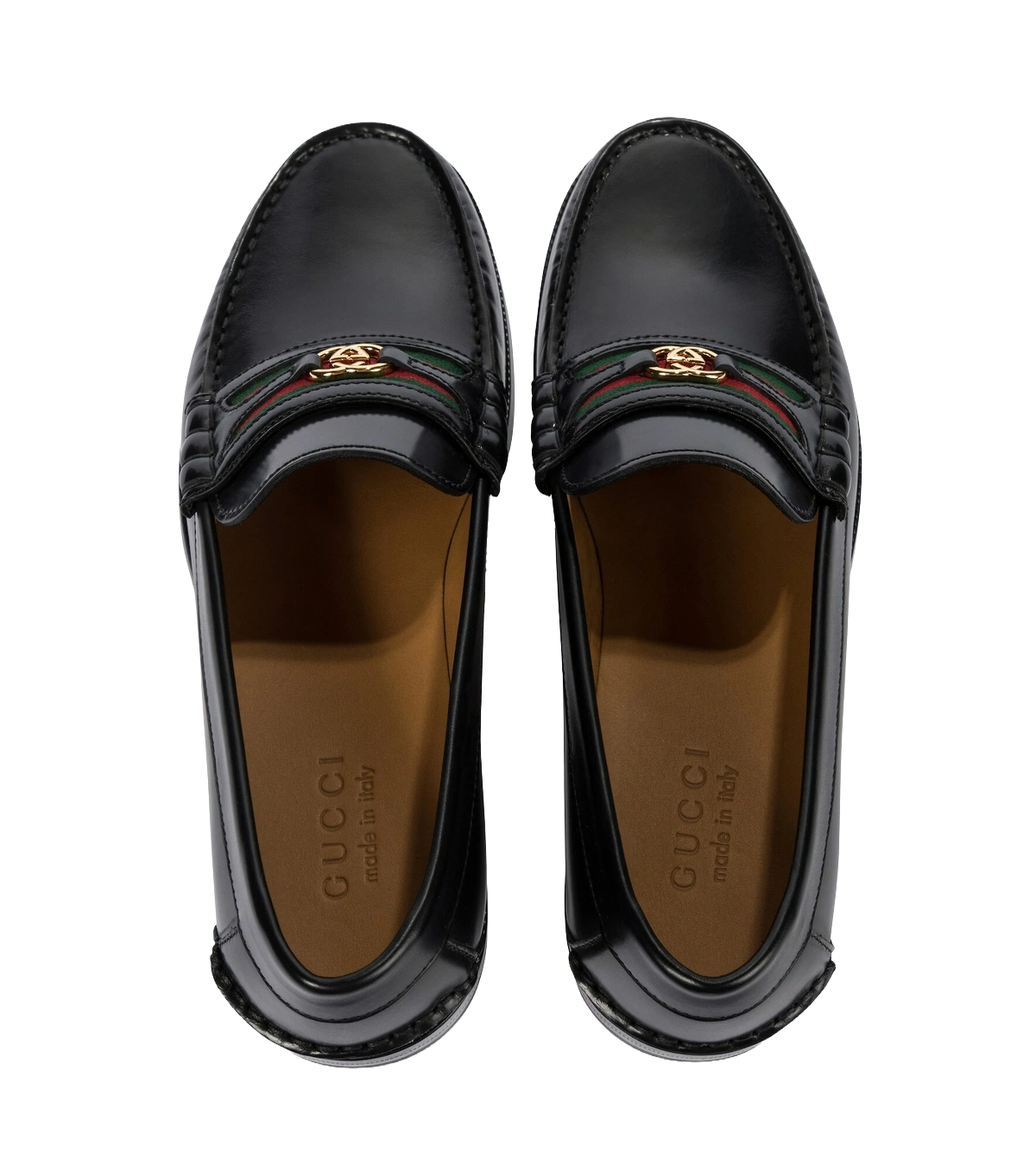 Gucci - Interlocking G leather loafers