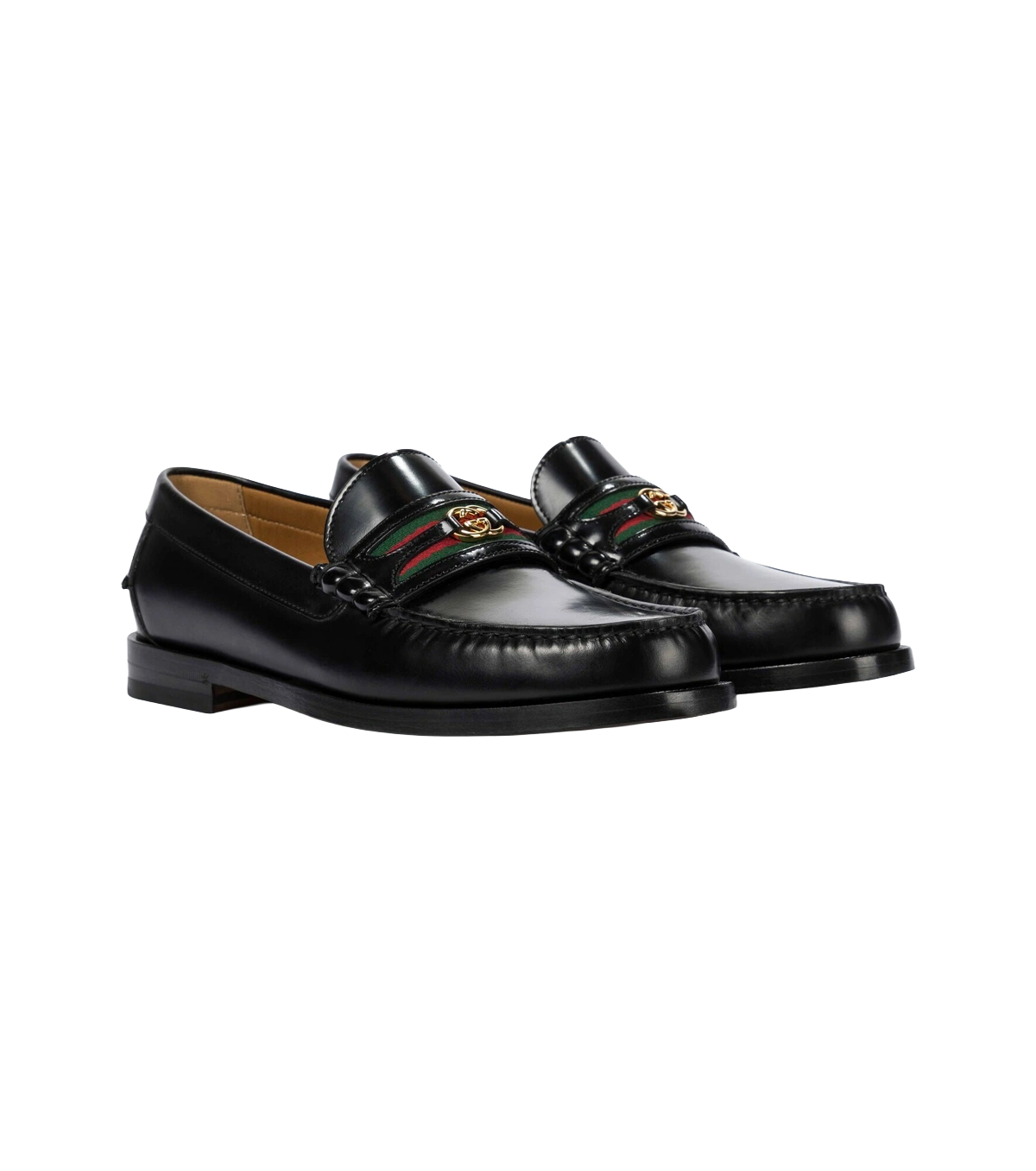 Gucci - Interlocking G leather loafers