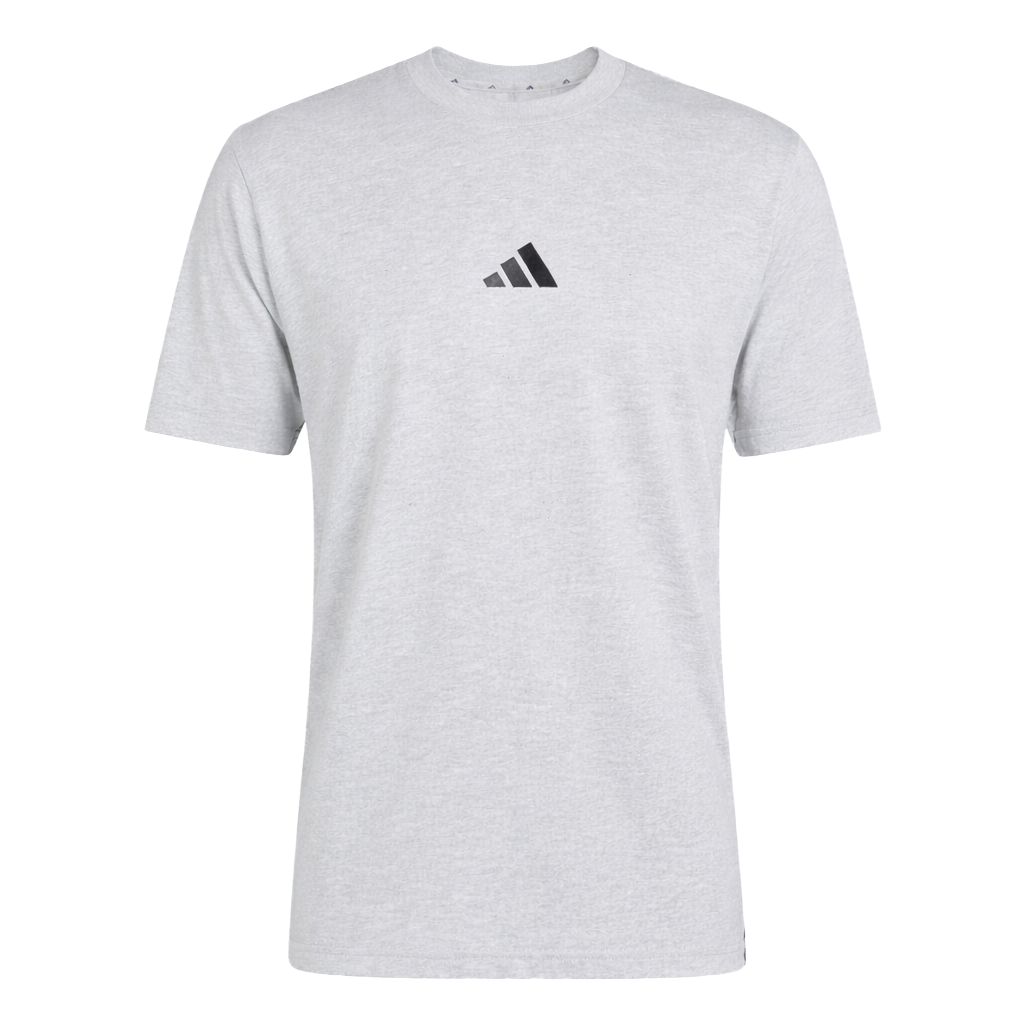 Essentials 3-Stripes Single Jersey Tee Light Gray