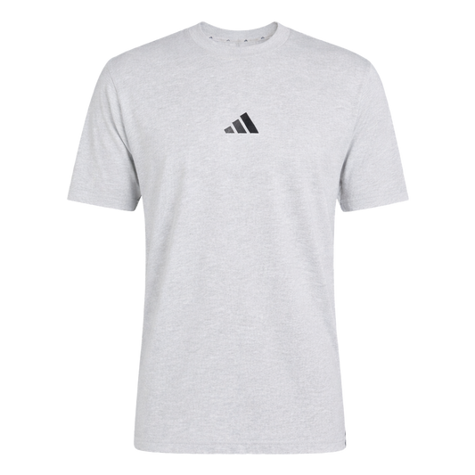 Essentials 3-Stripes Single Jersey Tee Light Gray