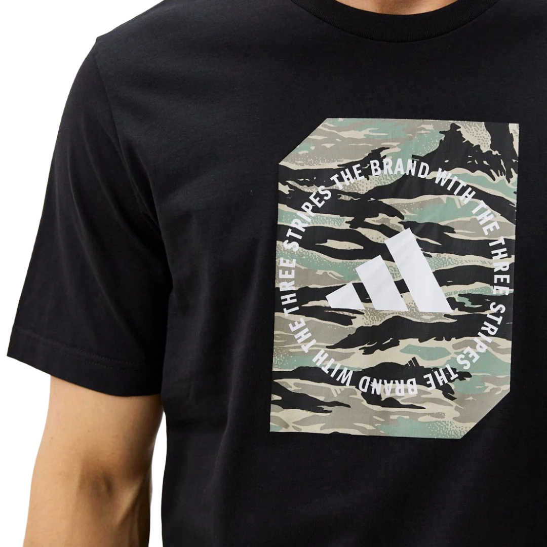 AD Camo Shape Graphic Tee Black