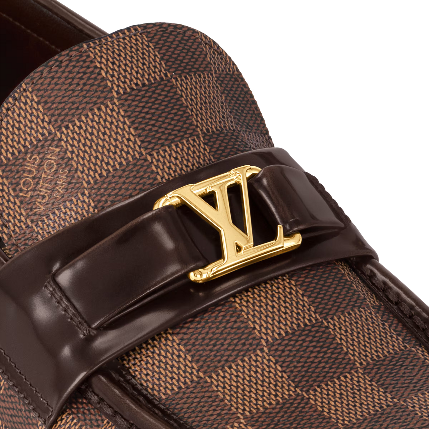 LV Checkered Major Loafer - Brown