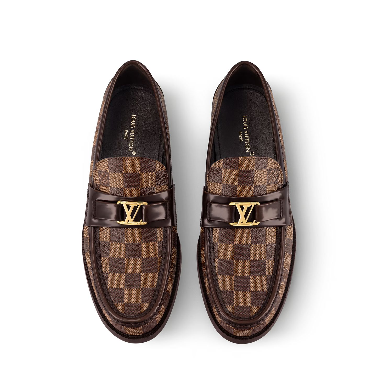 LV Checkered Major Loafer - Brown