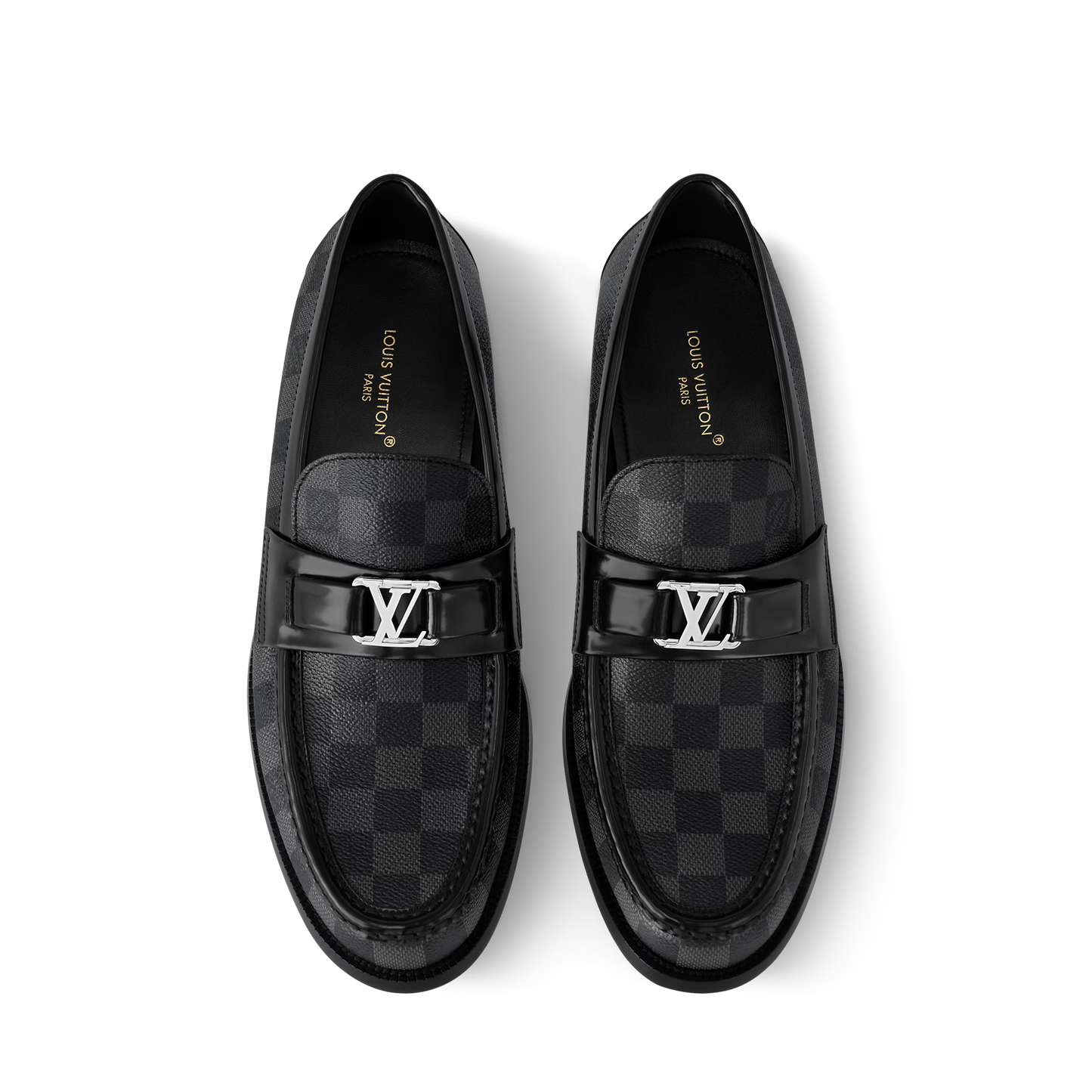 LV Checkered Major Loafer - Black