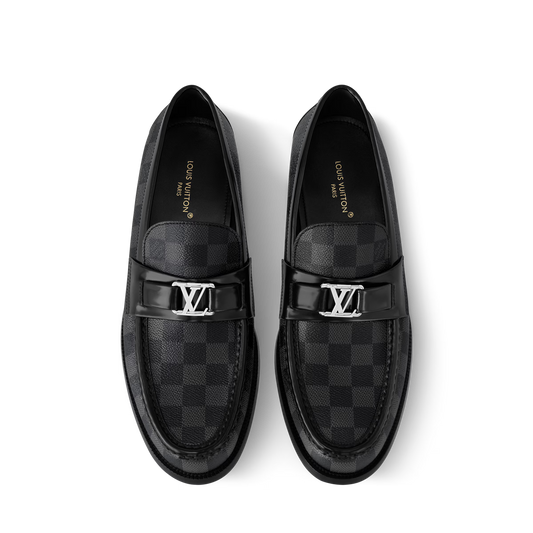 LV Checkered Major Loafer - Black