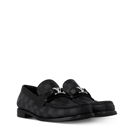 LV Checkered Major Loafer - Black