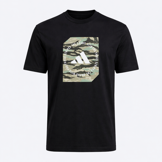 AD Camo Shape Graphic Tee Black